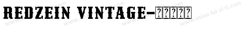 Redzein Vintage字体转换